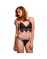 Leg avenue bra top chantilly lace string