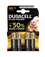 Duracell plus power battery aa lr6 4units