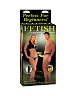 Fetish fantasy vibrating hollow strap-on for her or him glow