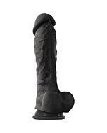 Coloursoft 8 soft dildo black