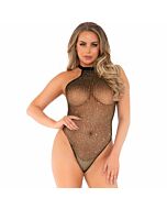 Leg avenue golden and black teddy one size