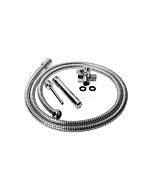 Clean stream shower-metal enema set