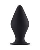 Butt plug with suction cup - small - black