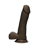 Ultraskyn slim dildo 16.50 cm - brown