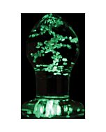 Firefly glass plug clear small