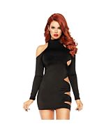 Cold shoulder dress black