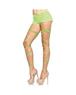 Leg avenue garter leg wrap set neon green