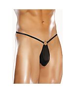 Male power g-string with front ring