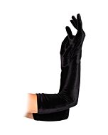 Leg avenue velvet opera length gloves black