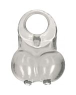 Sono no. 73 - soft squeeze scrotum ring - translucent
