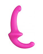 Silicone strapless strapon - pink