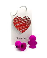 Saninex suctioner world vibrator&suction cup pink