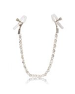 Crystal chain nipple clamps