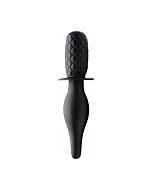The drop 10x silicone vibrating thruster black
