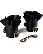 Zalo leather lacelike handcuffs