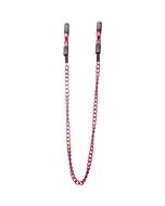 Ouch adjustable nipple clamps red