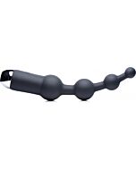 10x silicone anal balls - black