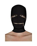 Extreme zipper mask with eye and mouth zipper