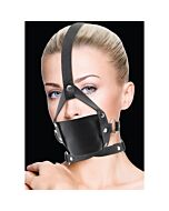 Ouch leather mouth gag black