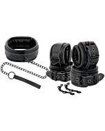 Black Leather Bondage Set