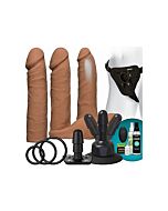 Vibrating dual density ultraskyn set - caramel