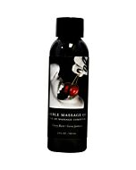 Earthly body cherry edible massage oil - 60ml