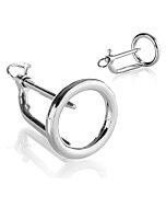 Metal hard penis plug chastity