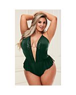 Baci sexy satin body - green