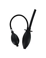 Clean stream inflatable enema plug silicone black