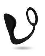 Addicted toys butt plug with cock ring black