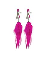 Fetish fantasy series fancy feather nipple clamps