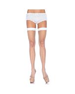 Leg avenue spandex industrial net thigh highs white