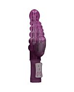 Rotating beaded bubbles vibrator - purple