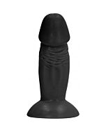 4 inch realistic dildo - black