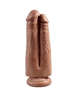 Two cocks one hole 7 inch - caramel