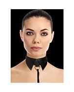 Ouch classic collar with leash black
