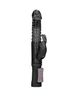 Thrusting rabbit vibrator - black