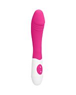 Ribbed vibrator - pink