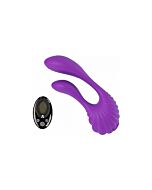 Couple secrets double vibrator with remote - purple