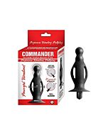 Commander - beginners - vibrating buttplug - black