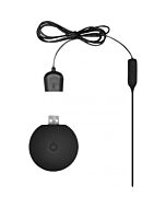 Silcone vibrating bullet plug extra long black