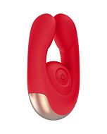 Dual motor clitoral stimulator - fancy - red