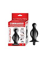 Commander - expert - vibrating buttplug - black