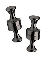 Power pins magnetic nipple clamp set - black