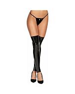 Ilo vinyl zipper stockings black