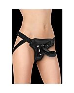 Ouch! adjustable 6 strap-on set - black