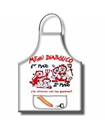 Diabolic menu apron with opener