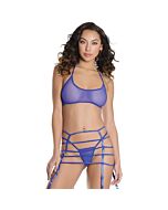 Tube top and thong - blue, lilac