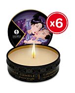 Shunga massage candle exotic fruit 6 x 30 ml