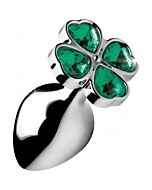 Lucky clover gem - medium - silver